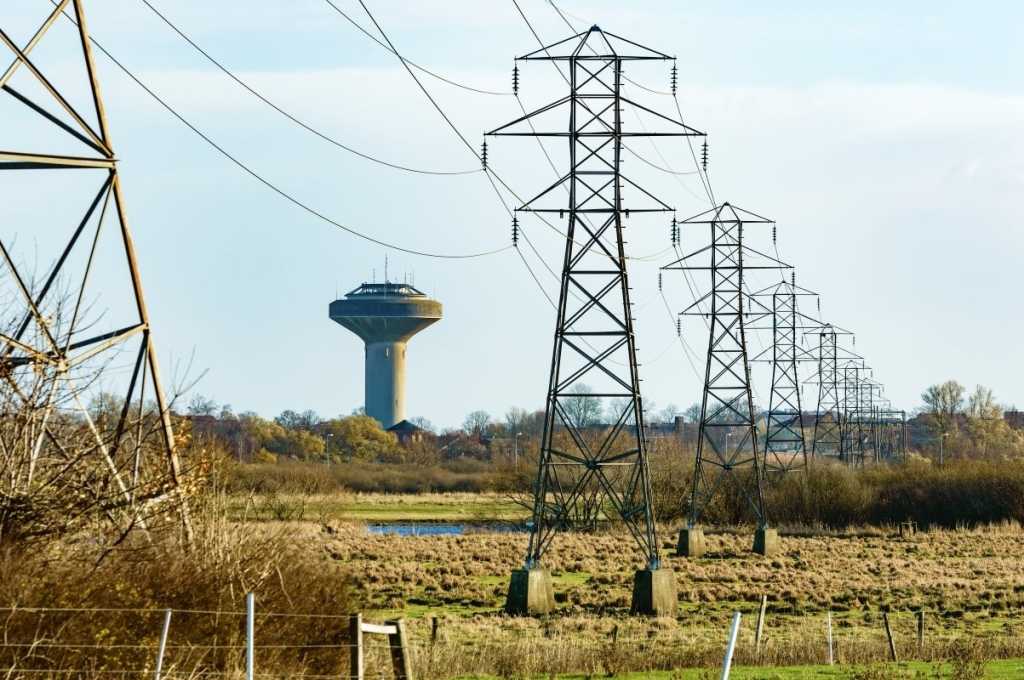power lines water tower critical infrastructure essential security